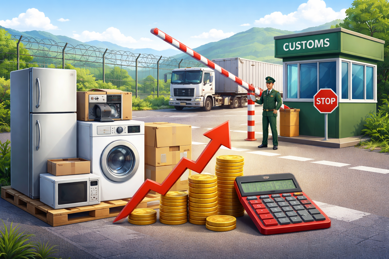 В Беларуси с 2020 года изменится таможенная пошлина на бытовую технику весом более 35 кг 